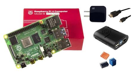 Kit Raspberry Pi 4 B 4gb Original + Fuente 3A + Gabinete Slim + HDMI + Disipador